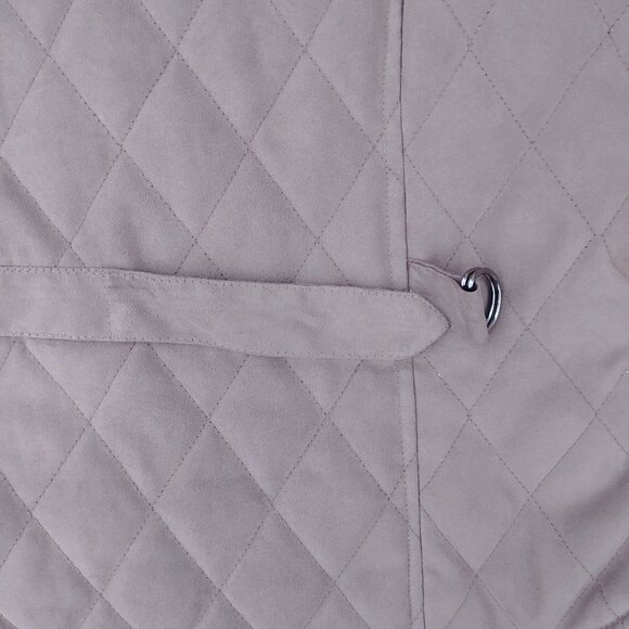 Outback Trading Company soft taupe quilted zip-up vest XL - Picture 3 of 10